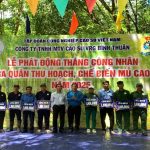 Cao su Bình Thuận phát động Tháng Công nhân và ra quân thu hoạch, chế biến mủ cao su