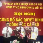 Cao su Việt Lào công bố các quyết định về công tác cán bộ